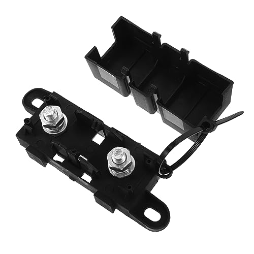 PRETYZOOM Caja Portafusibles Grande con Tornillo Soporte Resistente y Prueba de Salpicaduras para Coche y Camión Soporte para Fusible Diseño Apilable y Robusto