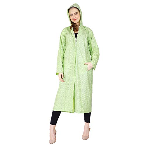 Image of Trendy Women's /Girl Rain Coat /Rain Wear (Along with Cap) Absolute Comfortable and Made with 100% Water Proof Material.
