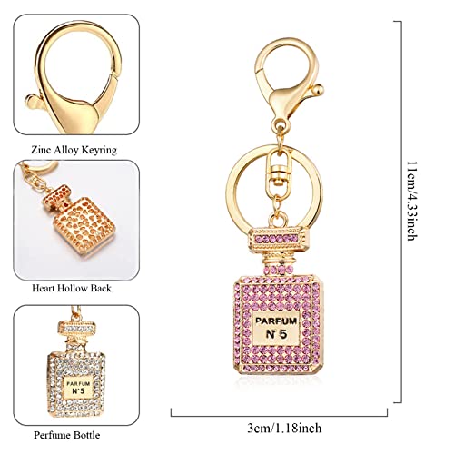 Weprosofs Cute Keychains For Women, Key Chains For Car Keys, Keychain Accessories For Car Accessories Handbag Decorations (Pink) #TOP2