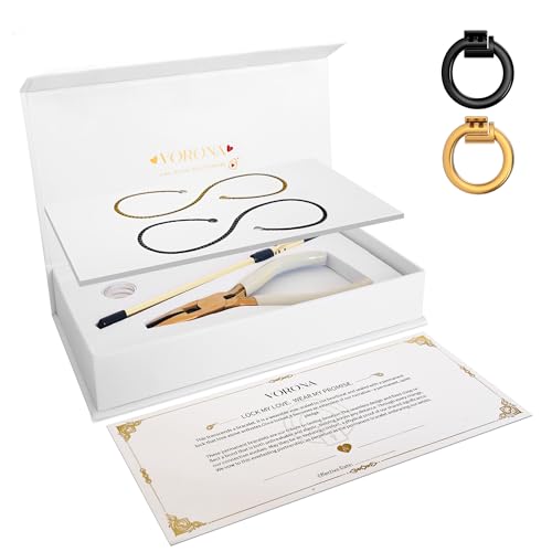 vorona Permanent Bracelet Kit, DIY Forever Bracelet Making Set for Couples, Friendship Bracelets, Romantic Infinity Jewelry for Anniversaries, Weddings & Date Nights (Black & Gold)