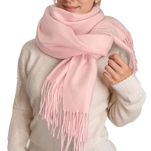 ehsbuy Schal Damen Winter Kaschmir Langer Großer Weiche Warme Pashmina Cashmere Schal für Weihnachten Hochzeitsgeschenke Geschenke für Frauen