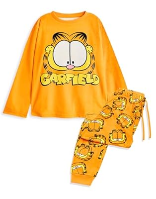 Garfield Conjunto de Pijama de 2 Piezas para niños | Top de Noche de Manga Larga y Parte Inferior de Pierna Larga con Estampado Integral de Lazy Cat en Color Naranja para niños | Ya disponible en tu tienda friki favorita! En mundofriki.es! Garfield Conjunto de Pijama de 2 Piezas para niños | Top de Noche de Manga Larga y Parte Inferior de Pierna Larga con Estampado Integral de Lazy Cat en Color Naranja para niños | Ya disponible en tu tienda friki favorita! En mundofriki.es!