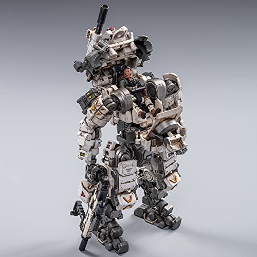 Joytoy 1/25 Action Figures White Steel Bone Mechina Armor And Female Soldier Anime Figure Collection Modern Military Model Dark Source Toys #TOP2