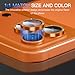 Suoman for iPhone 17 Pro/Pro Max Camera Lens Protector, Bling Glitter Independent Metal Crystal Tempered Glass Camera Lens Cover [Strong-Adhesion][Does not Affect Night Shots]-Orange