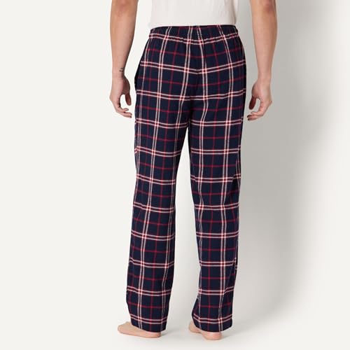 Image of Amazon Essentials Men's 100% Cotton Flannel Sleep Pant, Relaxed Fit Lounge Pants with Elastic Waist and Drawstring
