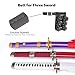 Zisu Carbon Steel Roronoa Zoro Sword, Zoro Cosplay Emma Zoro Sword Katana, About 40 inch Overall, 3pcs a Set