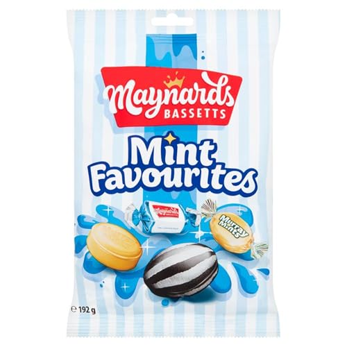 Maynards Bassetts Mint Favourites, Assorted Minty Flavours, Multipack, 192 g (Pack of 12)