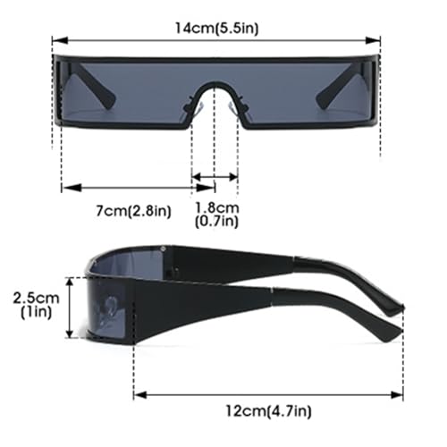 bullabulling Trendy Wrap Around Sunglasses for Women Men Fashion Narrow Futuristic Flat Shades4