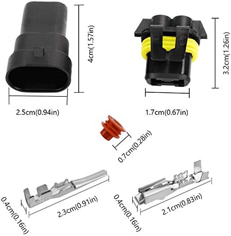 Miniatura 3 de 9006 9005 HB4 HB3 conector impermeable macho y hembra adaptador de cable conectores para faros antiniebla