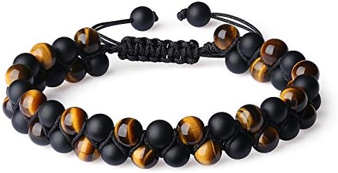 COAI Handmade Braided Genuine Stone Beaded Bracelet
