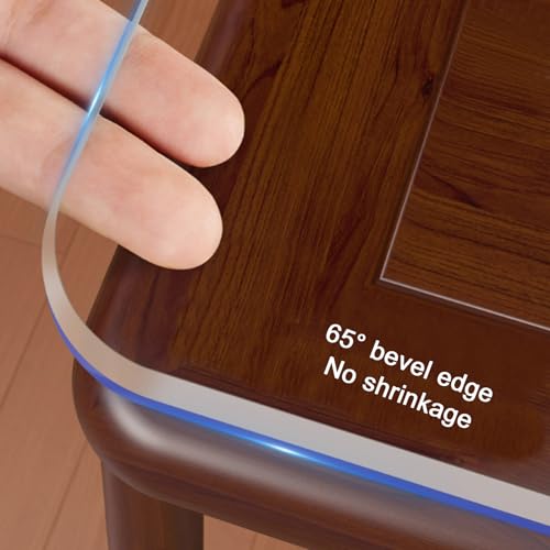 Protection de table transparente PVC 2,5 mm imperméable rectangulaire - 3