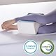 Linenspa Ergonomische Kniekissen aus Gel-Memory-Foam für Seitenschläfer – Beinkissen, Weiß