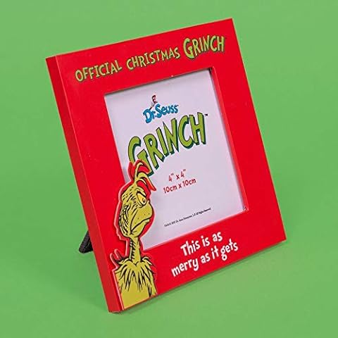Santa's Workshop 4" x 4" - The Grinch Photo Frame - Merry As It Gets Cover