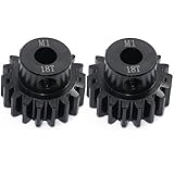 2pcs Harden Steel Motor Gear 18T M1 (5MM Middle Hole) for 1/5 Traxxas X-MAXX XMAXX 18T Motor Gear 6S 8S 6491 Upgrade Parts