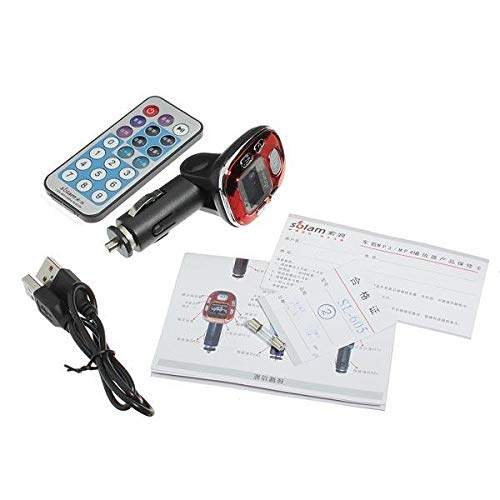 Transmisor FM del Coche Reproductor Multimedia Mp3 Sl-605 12V Encendedor De Cigarrillos 2Gb - Oro