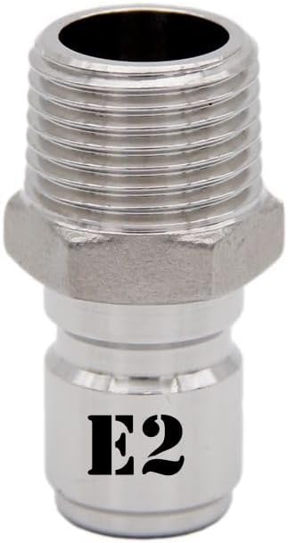 1/2" BSP Beer Quick Disconnect 304 Stainless Steel Homebrew Fitting Connector Pump Fitting(E2)