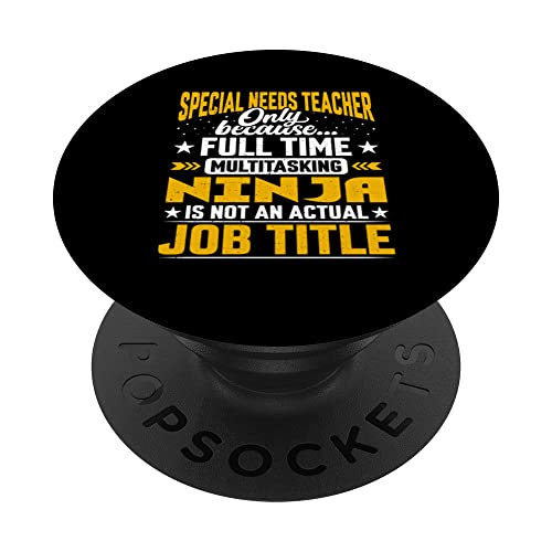 Special Needs Teacher Job Title - Special Education Teacher PopSockets PopGrip Intercambiable