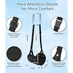 Ergonomic Airplane Foot Hammock(Memory Foam)-Ultimate Comfort Foot Hammock for Plane Travel Essentials to Relax Your Feet, Portable Airplane Foot Rest with Adjustable Strap, Perfect for Long Flight - Image 4