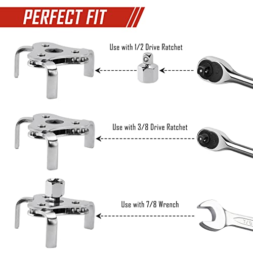 SPARKWHIZ 7-Piece Oil Filter Wrench Set