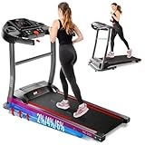 FITFIU Fitness Cinta de Correr Plegable, 1500W 14km/h, inclinación Manual, Superficie 40x110cm, 12 programas, Pantalla LCD, pulsómetro, Ruedas de Transporte