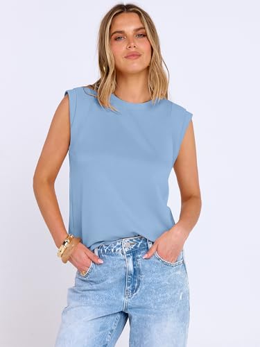 Image of ANRABESS Business Casual Tops for Womens Cap Sleeve Summer Dressy Shirts 2026 Trendy Work Office Outfits Clothing