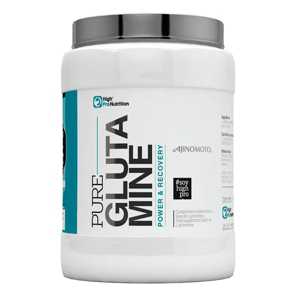 Highpro nutrition Pure L-Glutamine Ajinomoto® | aminoacido esencial | Pureza 100% | 500 grs | 50 tomas