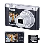 Fotocamera Digitale 64MP 4K Rollei Compactline 12X Macchina Fotografica Zoom Ottico 12X per Vlogging con Doppio Display Portatile per Princi …