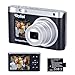 Rollei Compactline 12X Digitalkamera 64MP 4K Fotokamera 12X Optischer Zoom Vlogging Fotoapparat mit Dual Display Tragbare Kompaktkamera Teens Anfänger, Digital-Kamera-Fotoapparat-...