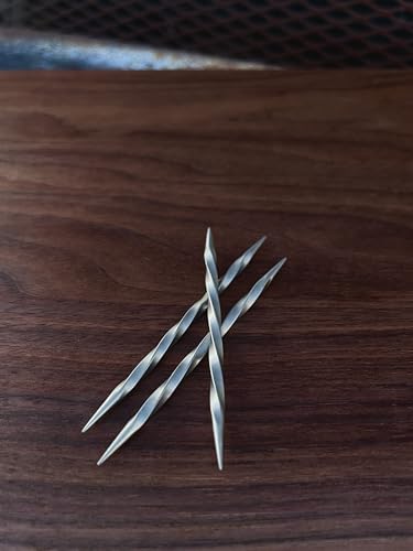 Cowboy Toothpick - Nickel Silver Metal Toothpick Hat Pin, Western Hat Accessory3