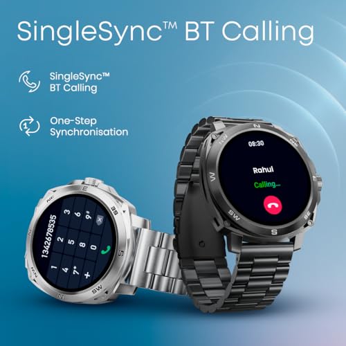 Image of Fastrack Radiant FX3 Smart Watch, 3.63 CM AMOLED Display, Functional Crown, AOD & DND Mode, SingleSync BT Calling, AI Voice Assistant, Women's Health Tracking, 100+ Sports & Smartwatch Faces (Gold)