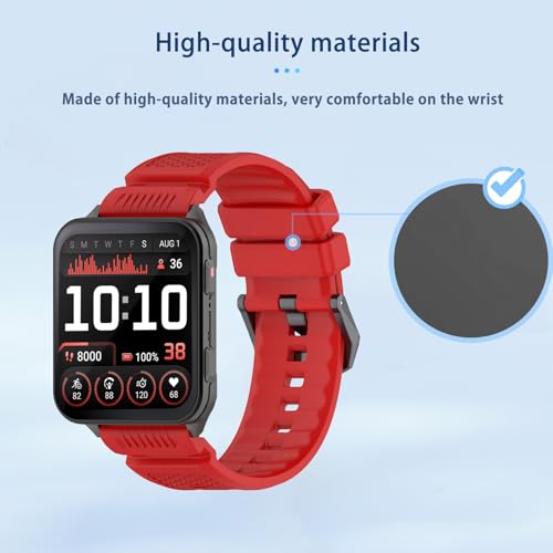 Correa de silicona para Garmin Venu X1, roja miniatura 3