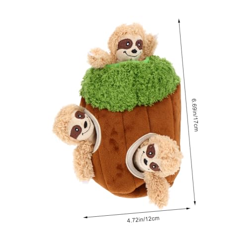 Jouets peluche pour chien interactifs avec cache-cache intégré - 3