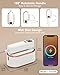 Travel Steamer Iron for Clothes - 1200W Handheld Size Portable Travel Steamer, 3 Steam Levels Clothes Steamer with LCD Screen, 10S Fast Heat-up Steamer for Dress Shirt Home Travel (White)