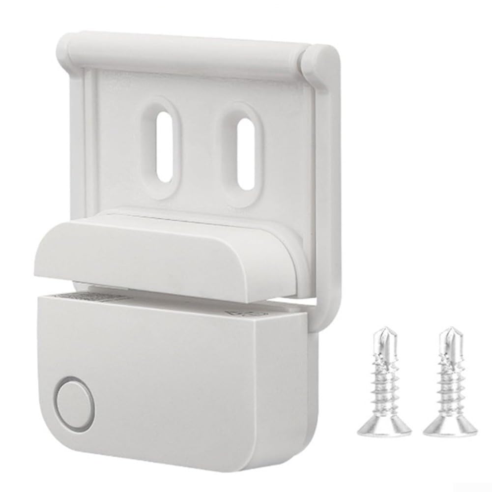 Volakebeing Garage Door Bracket for Ring Alarm Contact Sensor (2nd Gen) - Enhanced Security Mount, Easy Installation, White, Compatible with Standard Doors