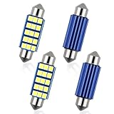578 LED Bulbs Extremely Bright 1200LM 2835 Chipsets for LED Interior Dome Map Door Lights, 1.6' 6000K Led Interior Car Festoon Bulbs Replacement 211-2 212-2 569 6411 6451 41mm 42mm (White, 4 PCS)