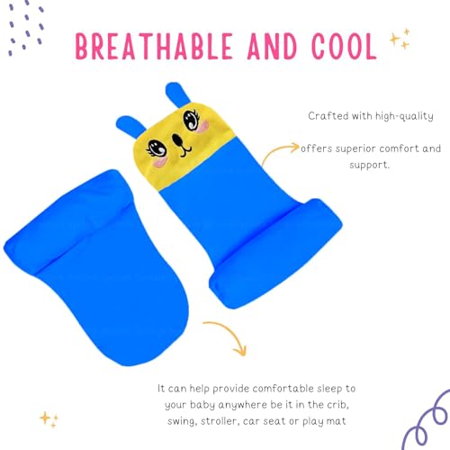 Image of Baby Head Protector Helmet for 6 Months to 3 Years | Soft Cotton Safety Cap with Air Ventilation | Infant Toddler Fall Protection Headgear for Boys & Girls (Royal Blue)