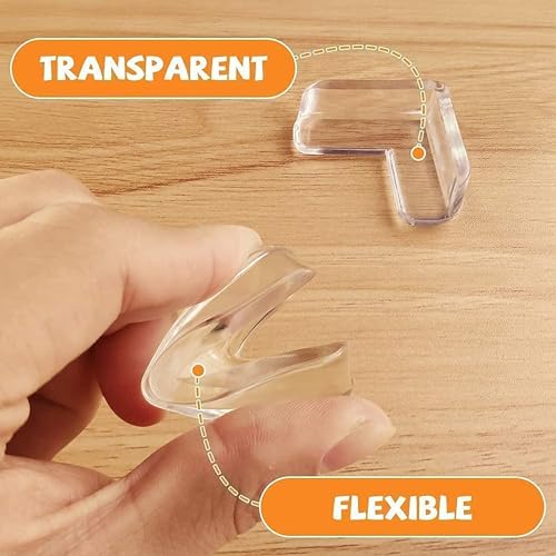 Image of Silicone Corner Protector, Sharp Edge Protector for Furniture, Baby Bed Corners Edge Protector Child Safety Corner Edge Corner Safety Guard for Kids Pack of 8