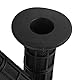 Motorrad Griffgummi, Qiilu Motorradgriffe 22mm/25MM, Universal Silikon Motorrad Lenker Griffe Neu(Swarchz)