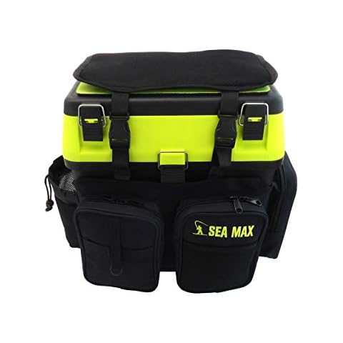 SEA MAX© Seat Box & Rucksack. Tackle Seat Box. Sea Fishing Seat Box Cover
