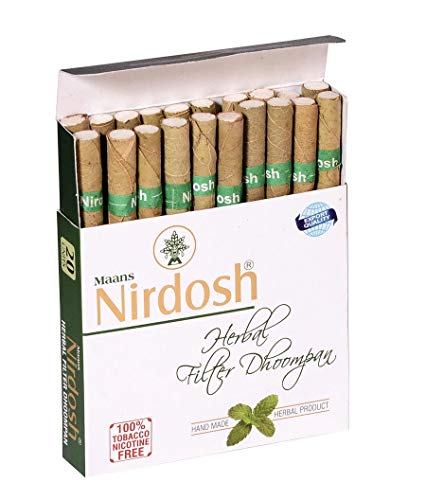 Nirdosh Herbal Dhoompan, Light Green, Small, 20 Sticks