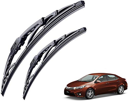 Image of WolkomHome High Performance OE Car Wiper Blade Replacement set of 2 Pc Right 26 inch Left 14 inch for Toyota Corolla Altis 2015