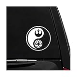 Yin & Yang White - Star Wars - Vinyl Vehicle Sticker