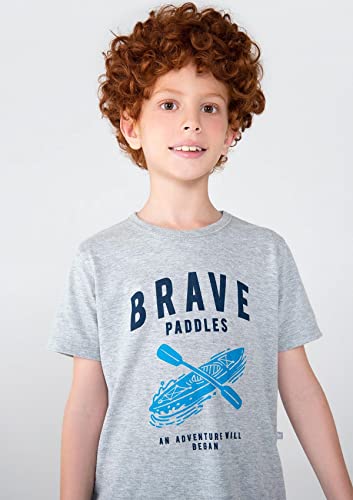 Conjunto Infantil Menino Curto Com Estampa E Bermuda Em Moletinho