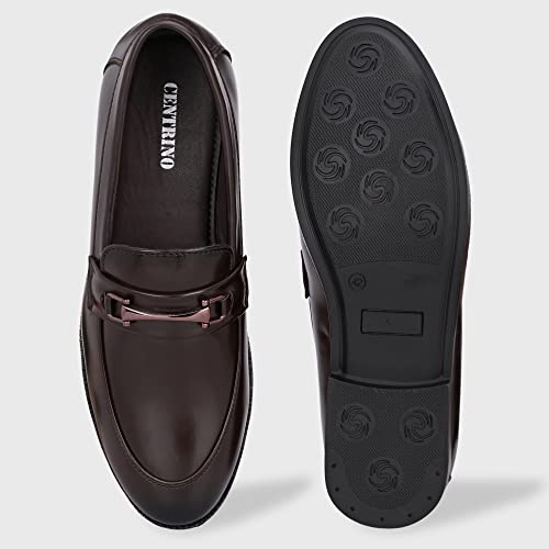 Image of Centrino Mens Loafers |Men's Loafer Shoes | Premium Rubber Sole for Slip-Resistance | Comfortable, Versatile Design for Casual and Formal Wear | Ideal for Everyday Comfort and Style (19267)