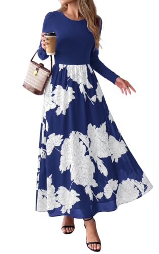 KIRUNDO Women's Long Sleeve Floral Maxi Dress (Various) - image 1