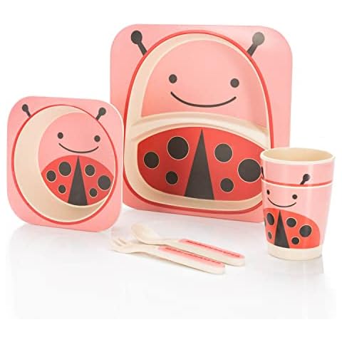 all Kids United® Kindergeschirr-Set aus Kunststoff 5-teiliges Geschirr Set Cover