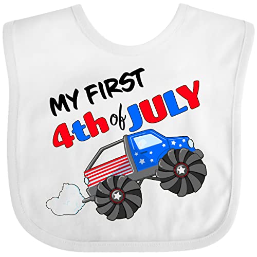 inktastic My First Fourth Of July Monster Truck Baby Bib