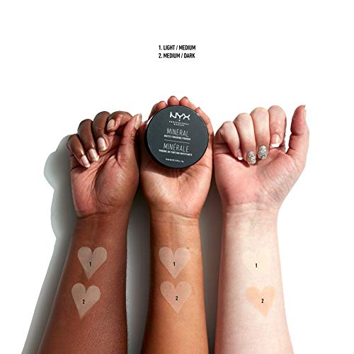 NYX Professional Makeup Mineral Finishing Powder, Loose Format, Matte Finish, Oil Absorbing, Vegan Formula, Shade: Medium/Dark - Image 5