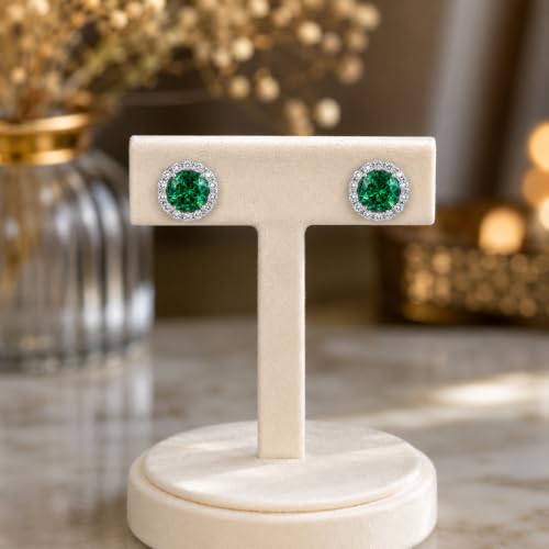 Image of BLACKBOX Stainless Steel Cubic Zirconia Stud Earrings for Women & Men