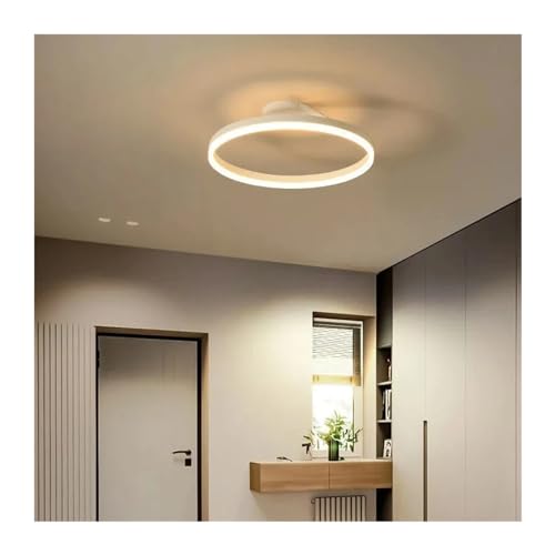 Lustre de plafond LED au design minimaliste chic noir et blanc